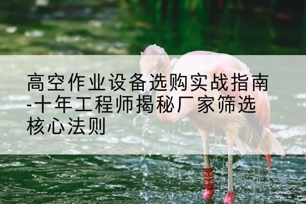 措勤剪叉式升降机厂家-高空作业设备选购实战指南-十年工程师揭秘厂家筛选核心法则